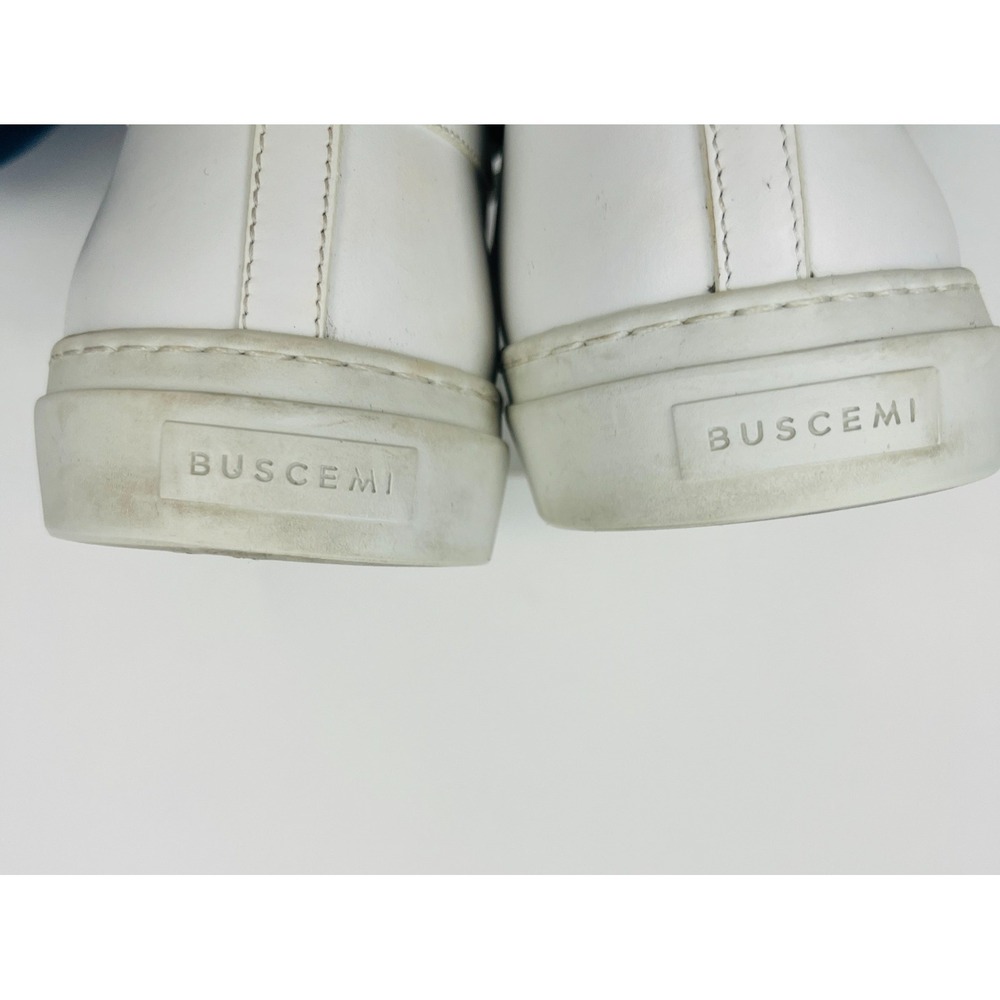 Buscemi Leather High Top Sneakers 100mm Buckle Closure‎ EU 38 US 8 - Picture 7 of 16